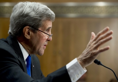 O secret&aacute;rio de Estado americano, John Kerry, em Washington, DC, no dia 23 de fevereiro de 2016