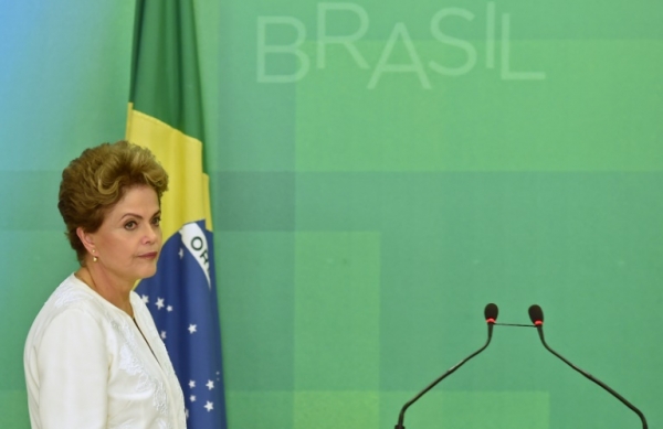 A presidente Dilma Rousseff, em Bras&iacute;lia, no dia 2 de dezembro de 2015