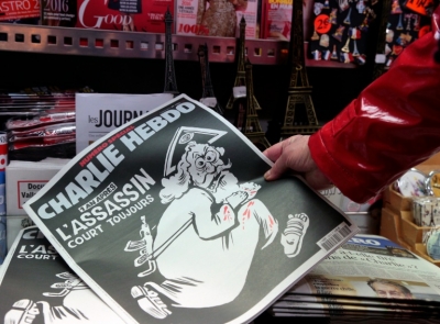 (Janeiro) Edi&ccedil;&atilde;o especial do 'Charlie Hebdo', em Paris