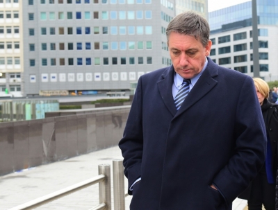 O ministro do Interior belga, Jan Jambon, &eacute; visto em 23 de mar&ccedil;o de 2016 em Bruxelas