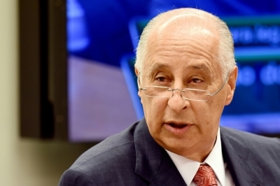 O presidente da Confedera&ccedil;&atilde;o Brasileira de Futebol (CBF), Marco Polo Del Nero, em Bras&iacute;lia, no dia 9 de junho de 2015
