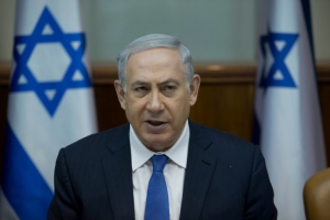 O primeiro-ministro israelense, Benjamin Netanyahu, em Jerusal&eacute;m, no dia 24 de janeiro de 2016