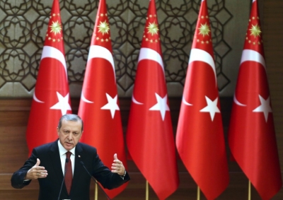O presidente turco, Recep Tayyip Erdogan, em Ancara, no dia 9 de dezembro de 2015