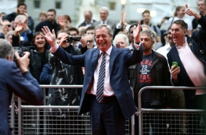 O l&iacute;der do partido antieuropeu UK Independence Party (UKIP), Nigel Farage, em Londres, no dia 11 de maio de 2016