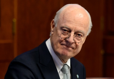 O emiss&aacute;rio da ONU para a S&iacute;ria, Staffan de Mistura, em Genebra, no dia 13 de janeiro de 2016