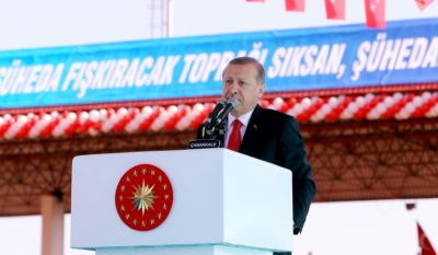 (Arquivo) Erdogan tamb&eacute;m colocou em xeque a sinceridade dos pa&iacute;ses da Uni&atilde;o Europeia (UE) na luta contra os curdos