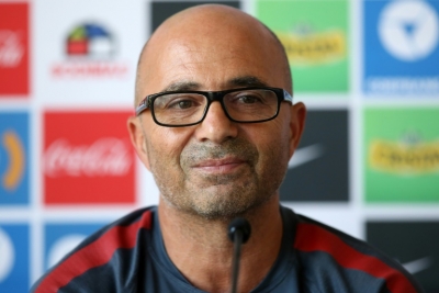 O t&eacute;cnico Jorge Sampaoli, em Santiago, no dia 13 de janeiro de 2016