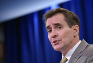 O porta-voz do Departamento de Estado americano, John Kirby, no briefing di&aacute;rio &agrave; imprensa, em Washington, em 6 de janeiro de 2016