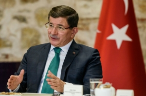 O primeiro-ministro turco, Ahmet Davutoglu, em Istambul, no dia 9 de dezembro de 2015