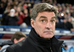 Michel, t&eacute;cnico do Olympique de Marselha, em Caen, no dia 3 de janeiro de 2016