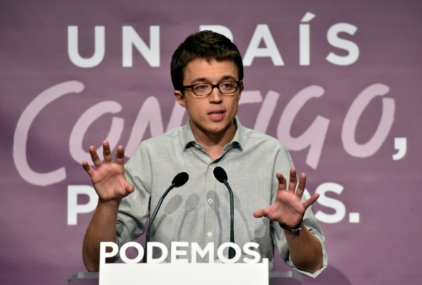 (Arquivo) O n&uacute;mero dois do Podemos, &Iacute;&ntilde;igo Errej&oacute;n