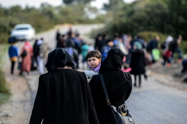(3 mar) Refugiados s&iacute;rios na cidade turca de Izmir, ap&oacute;s uma tentativa fracassada de viajar pelo Egeu at&eacute; a ilha grega de Lesbos