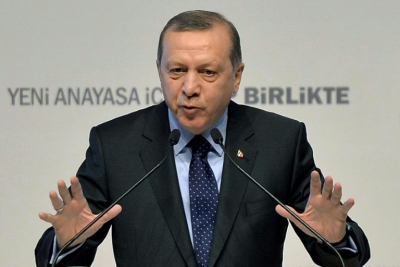 O primeiro-ministro turco, Ahmet Davutoglu