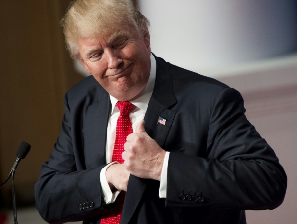 O pr&eacute;-candidato republicano &agrave; presid&ecirc;ncia dos EUA Donald Trump