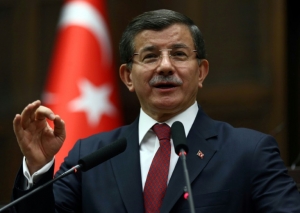 O primeiro-ministro turco, Ahmet Davutoglu, em Ancara, no dia 9 de fevereiro de 2016