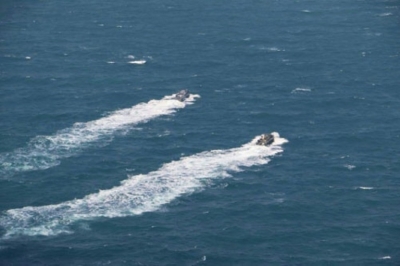 Foto divulgada pela Guarda Revolucion&aacute;ria do Ir&atilde; em 13 de janeiro mostra as embarca&ccedil;&otilde;es de patrulha americanas depois que foram liberadas pelas autoridades de Teer&atilde;