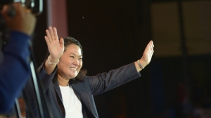 A populista de direita Keiko Fujimori, em Lima, no dia 2 de junho de 2016
