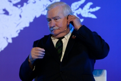 O ex-presidente polon&ecirc;s, Lech Walesa, em Barcelona, no dia 14 de novembro de 2015