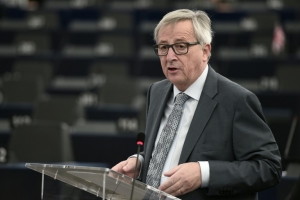 O presidente da Comiss&atilde;o Europeia, Jean-Claude Juncker, em Estrasburgo, no dia 15 de dezembro de 2015
