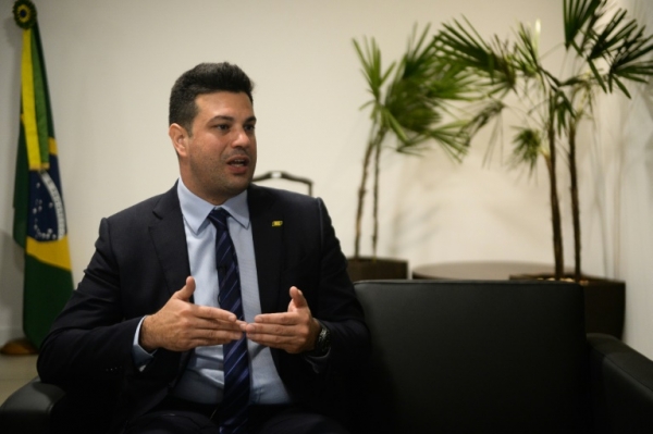 O ministro dos Esportes brasileiro, Leonardo Picciani, em Bras&iacute;lia, no dia 19 de maio de 2016