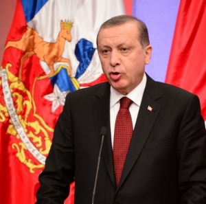 O presidente turco, Recep Tayyip Erdogan, em Santiago, no dia 1&ordm; de fevereiro de 2016