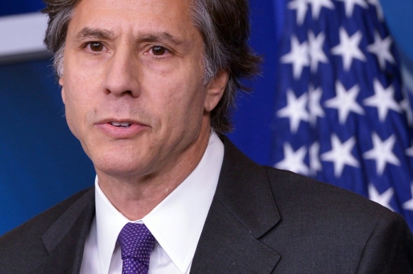 (Arquivo) O subsecret&aacute;rio de Estado americano, Tony Blinken, faz um discurso na Casa Branca, em Washington, no dia 28 de julho de 2014