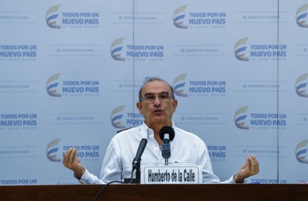 O chefe negociador do governo, Humberto de la Calle, em Havana, no dia 15 de dezembro de 2015