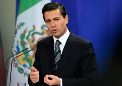 O presidente do M&eacute;xico, Enrique Pe&ntilde;a Nieto, em Berlim, no dia 12 de abril de 2016