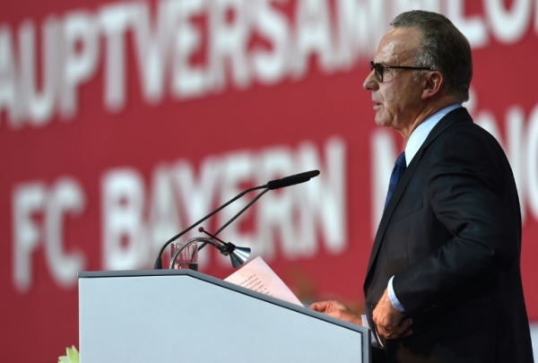 O presidente do Bayern de Munique, Karl-Heinz Rummenigge, em Munique, no dia 27 de novembro de 2015