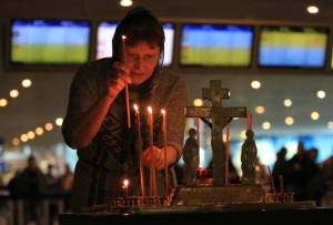 (2011) Missa em mem&oacute;ria das v&iacute;timas no aeroporto Domodedovo