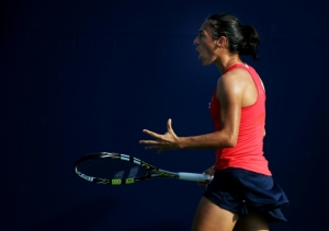 Foto de arquivo da tenista italiana Francesca Schiavone em a&ccedil;&atilde;o no Aberto dos Estados Unidos