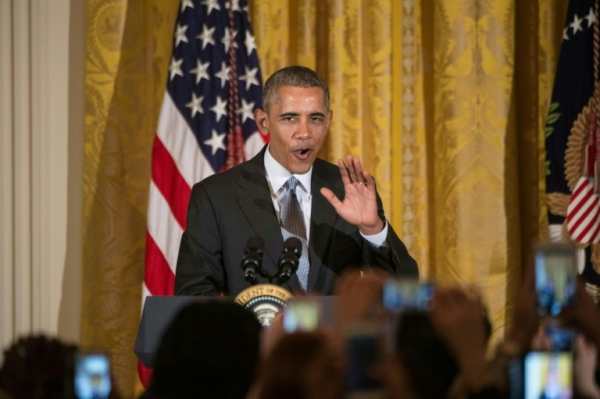 O presidente americano, Barack Obama, em Washington, DC, no dia 16 de mar&ccedil;o de 2016
