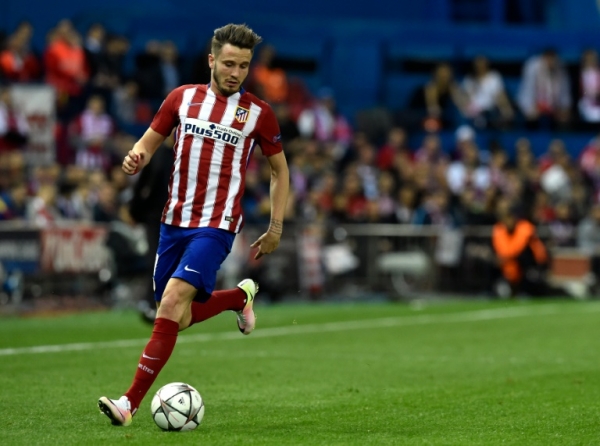 Sa&uacute;l &Ntilde;&iacute;guez, do Atl&eacute;tico de Madrid, em Madri, no dia 27 de abril de 2016
