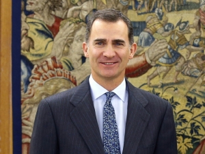 O rei da Espanha, Filipe VI, em Santa Cruz de Tenerife, no dia 18 de janeiro de 2016