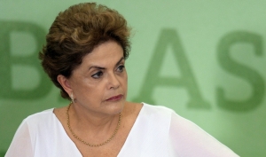 A presidente Dilma Rousseff, em Bras&iacute;lia, no dia 1&ordm; de abril de 2016