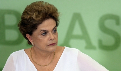 A presidente Dilma Rousseff, em Bras&iacute;lia, no dia 1&ordm; de abril de 2016