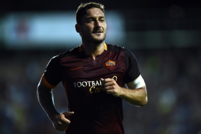 Francesco Totti, da Roma, em Frosinone, It&aacute;lia, no dia 12 de setembro de 2015