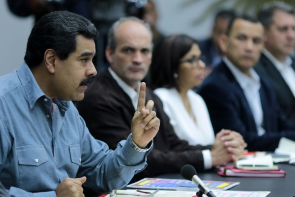 O presidente venezuelano, Nicol&aacute;s Maduro, em Caracas, no dia 13 de maio de 2016